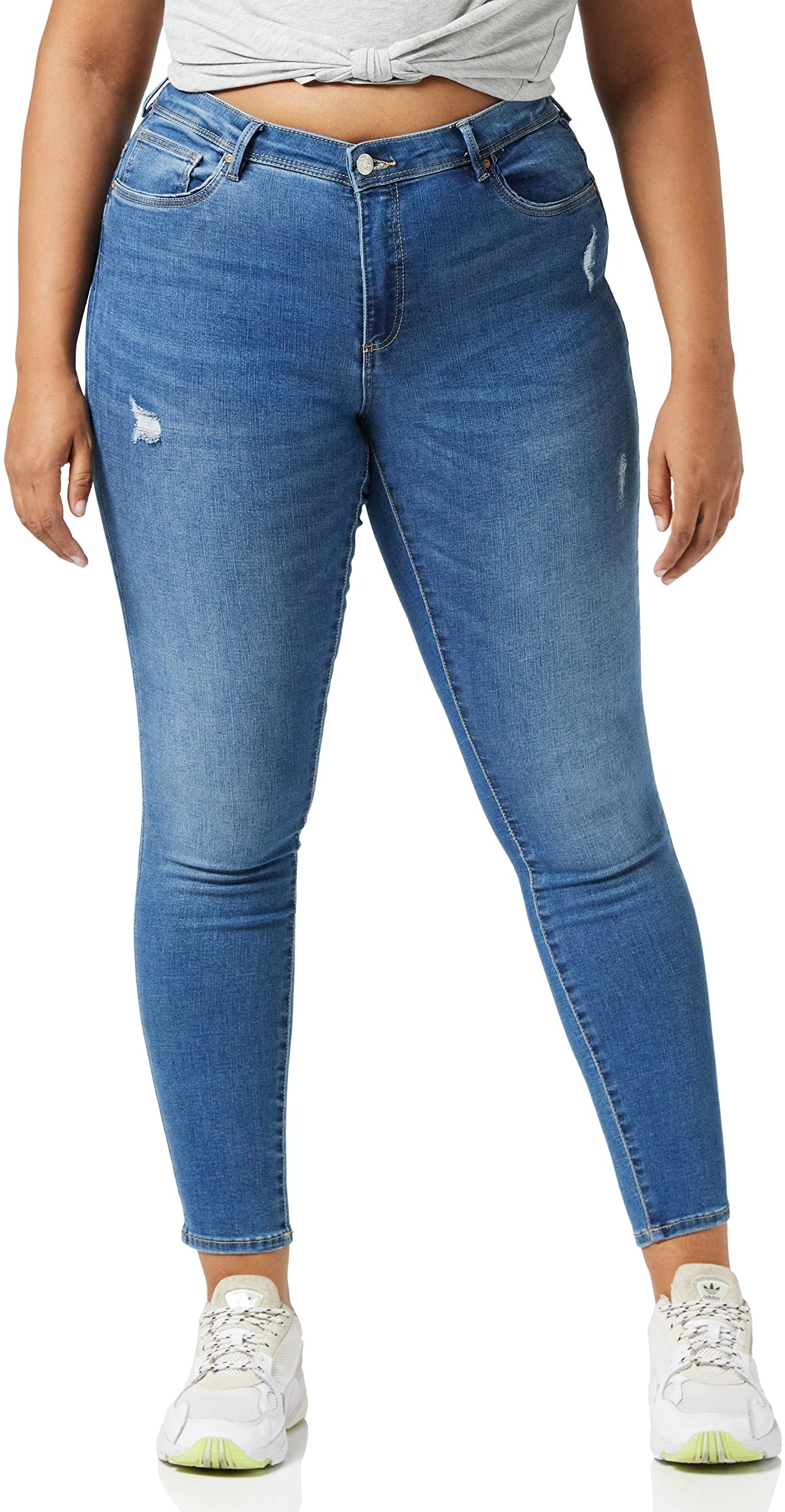 ONLY Damen Jeans Stretch-Hose ONLWauw Life Skinny 15219241 medium Blue Denim XS/34