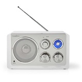 Nedis RDFM5110WT FM-Radio | Tisch Ausführumg | FM | Netzstromversorgung | Analog | 15 W | Silber/Weiss
