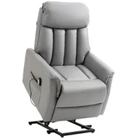 Homcom Sessel mit Fußteil, Seitentasche, Fernbedienung, für Wohnzimmer, Sessel,