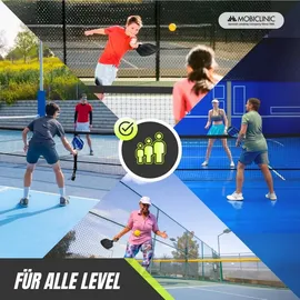 Mobiclinic Pickleball-Set, 4 Schläger, 8 Bälle Netz)
