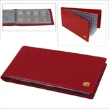 SAFE Schwäbische Albumfab Münzen Taschenalbum Einband rot: Münzentaschenalbum Einband rot mit 10 Einsteckblättern für 80 St. Münzen mit Durchmesser max. 38 mm