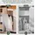 SoBuy Badezimmerschrank Hochschrank 60 x 170 x 30 cm Weiß MDF