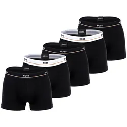 BOSS Herren Trunks, 5er Pack - 5P Essential, Boxershorts, Cotton Stretch, Logo Schwarz 2XL