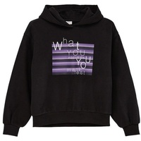 S.Oliver Junior Mädchen Sweatshirt mit Kapuze BLACK 140 -
