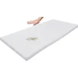 Matratzen Perfekt Viscotopper Silver Fresh 90 x 200 cm weiß