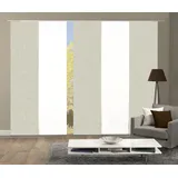 HOME WOHNIDEEN Schiebegardine HOME WOHNIDEEN "PIVE 5er SET" Gr. 1, grau (taupe), B:60cm H:245cm, Polyester, Gardinen, Schiebevorhang Digidruck 5er Set PIVE
