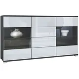 Vladon Sideboard 138,5 x 75,5 x 35 cm Weiß