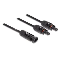 DeLock DL4 Solar Splitter Kabel 1 x Stecker zu 2 x Buchse 30 cm