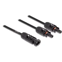 DeLock DL4 Solar Splitter Kabel 1 x Stecker zu 2 x Buchse 30 cm
