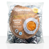 Caféclub Kaffee-Pads Supercreme Dark Roast - 8 x 100 Stück z.B. Pad für Senseo