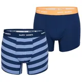 Happy Shorts Retro Pants Trunks blau M 2er Pack