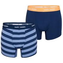 Happy Shorts Retro Pants Trunks blau M 2er Pack