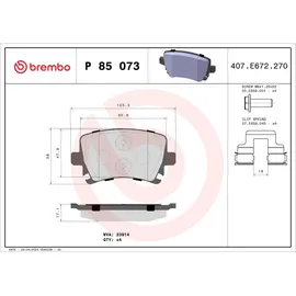 Brembo Bremsbelagsatz, Scheibenbremse