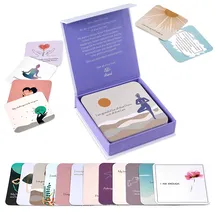 ariond Positive Affirmations Karten für Frauen | Motivationskarten mit nachdenklichen Fragen, tägliche Affirmationen für Frauen | Achtsamkeitskarten, Inspirationskarten, Meditationskarten