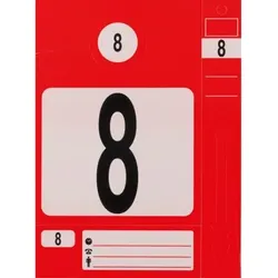 Schlüsselanhänger-Set, rot, 300 Stück - rot