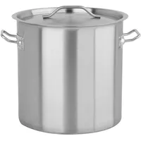 TRIZERATOP Yato Gastro Topf hoch mit EDELSTAHL-Deckel 30x30cm 21l