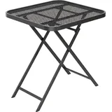 Outsunny Gartentisch klappbar 70 x 70 x 72 cm Schwarz