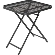 Outsunny Gartentisch klappbar 70 x 70 x 72 cm Schwarz