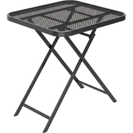 Outsunny Gartentisch klappbar 70 x 70 x 72 cm Schwarz