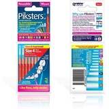 Piksters Interdentalbürsten 10 Stück rot, 0,65mm, 6er Vorteilspack (6x 10 Stück)