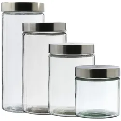 Vorratsdose S, M, L, XL - Vorratsgläser - 4 verschiedene Gr√∂ßen - 4er Set