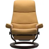 Stressless Relaxsessel View Bouclé 79 x 109 x 77 cm Gelb elektrisch verstellbar