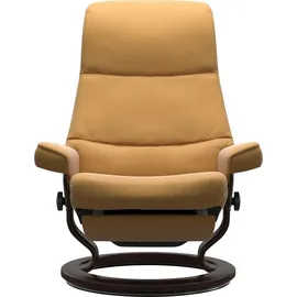 Stressless Relaxsessel View Bouclé 79 x 109 x 77 cm Gelb elektrisch verstellbar