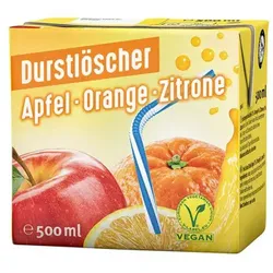 Durstlöscher Apfel Orange Zitrone Erfrischungsgetränk 500ml