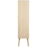 VCM Vitrinenschrank Canes 72 x 36 cm Weiß