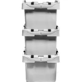 Cemo GmbH Batterie-Sammelbox Polyethylen 400 x 300 x 240 mm grau