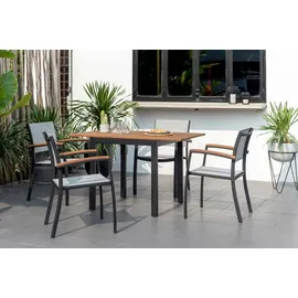 Scancom Ausziehtisch 75/126 x 70 x 75 cm Schwarz/Braun