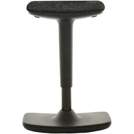 Stier Höhenverstellbarer Hocker mit Wippfunktion, Polster anthrazit