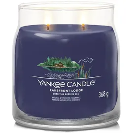 Yankee Candle Lakefront Lodge Duftkerze 368 g blau