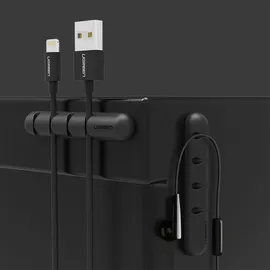 UGREEN Kabelorganisator Selbstklebend 2er-set Schwarz