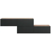 Planetmöbel Garderoben-Set Garderobenschrank Flur 140 cm, verschiedene Farben, (Garderobenschrank,
