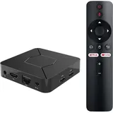 4K Android TV Box mit Dualband 2,4G/5G Wi-Fi, Bluetooth 5.2, Sprachfernbedienung und Streaming-Media-Player (iATV Q5).