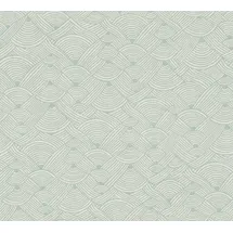 A.S. Création Artdeco Tapete Grün Weiß Nara 387423 Mustertapete Vliestapete 10,05 m x 0,53 m Made in Germany