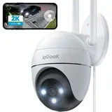 Iegeek 2k Überwachungskamera Aussen Wlan, Ptz Outdoor Ip Kamera Wifi Dome Camera Mit Farbiger Nachsicht, Bewegungserkennung,mensch Bewegungsmelder, Zwei-wege-audio