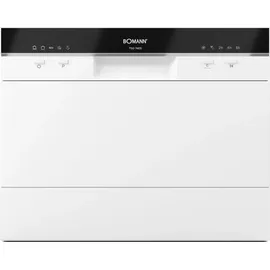 Bomann TSG 7405 Tischgeschirrspüler (freistehend, 550 mm breit, Weiß)