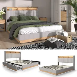 VitaliSpa Nura 160 x 200 cm Grau