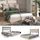 VitaliSpa Nura 160 x 200 cm Grau
