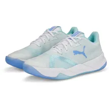 Puma Accelerate Turbo Nitro II Hallenschuhe Damen Weiß/Blau 39