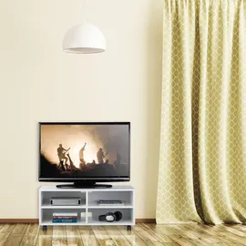 Relaxdays TV Board 80 cm rollbar weiß