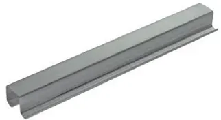 MB-Laufprofil, oben,L 3500mm, 25kg, TopLine 27, 46417, silber, eloxiert