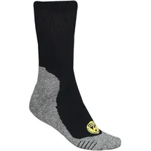 ELTEN Perfect Fit-Socks ESD Funktionssocken 1 Paar Schwarz/Grau 39-42
