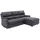 vente-unique Ecksofa Relaxsofa elektrisch - Stoff - Ecke Rechts - Anthrazit - LUNANO