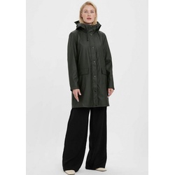 Vero Moda Regenmantel VMASTA 3/4 TEDDY COATED JACKET grün XS