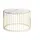 lookway Marbelle Weiß/Gold Metall 60 x 39 x 60 cm