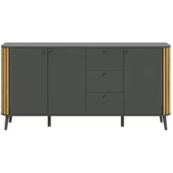 Sideboard , grau , Maße (cm): B: 177 H: 88 T: 40