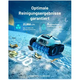 Mammotion Spino E1 Poolroboter Akku Boden Wand